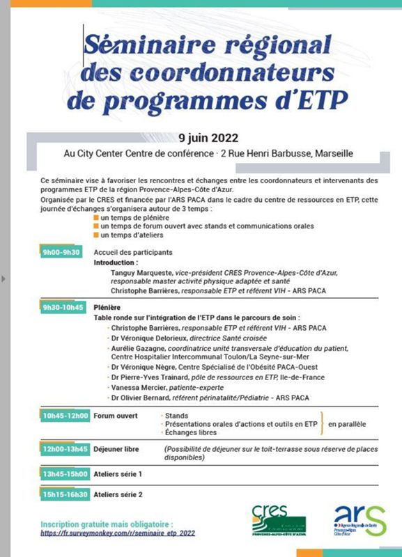 L'ETP intégrée dans le parcours de soin, juin 2022