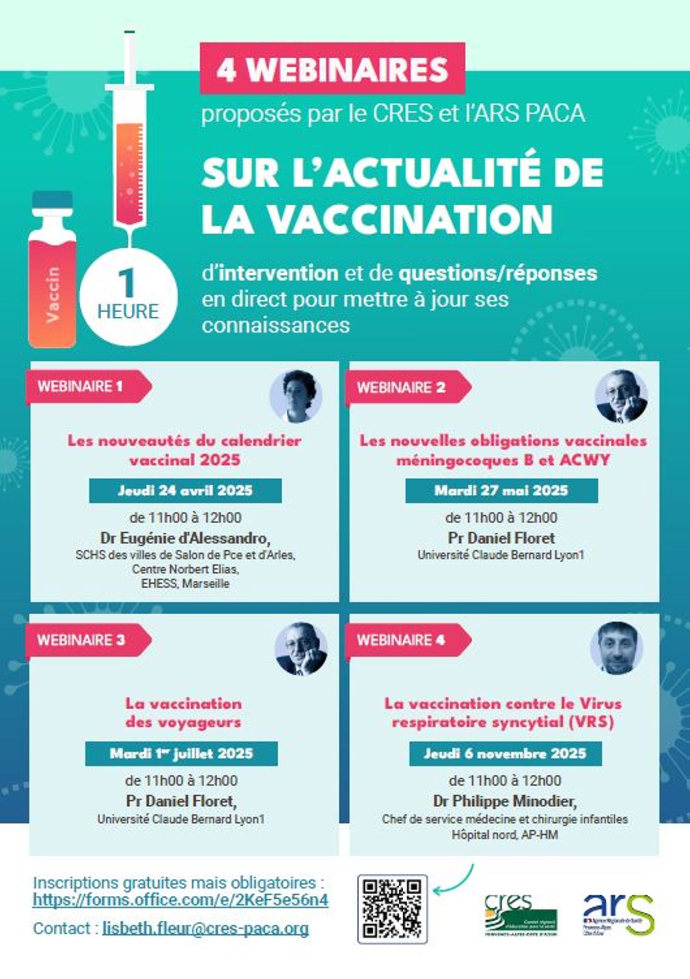 Webinaires vaccination : les replay disponibles