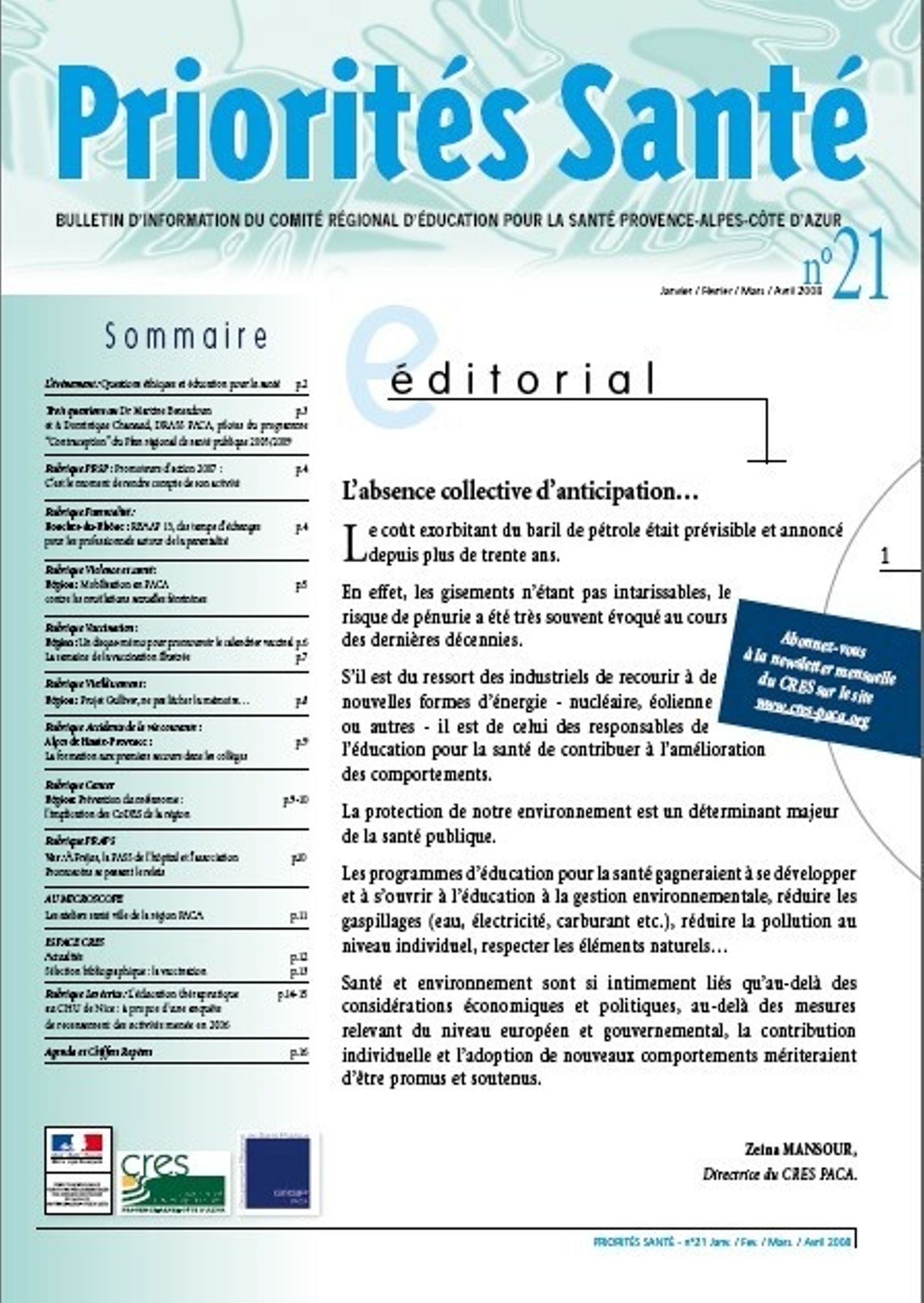 Priorités Santé n°21