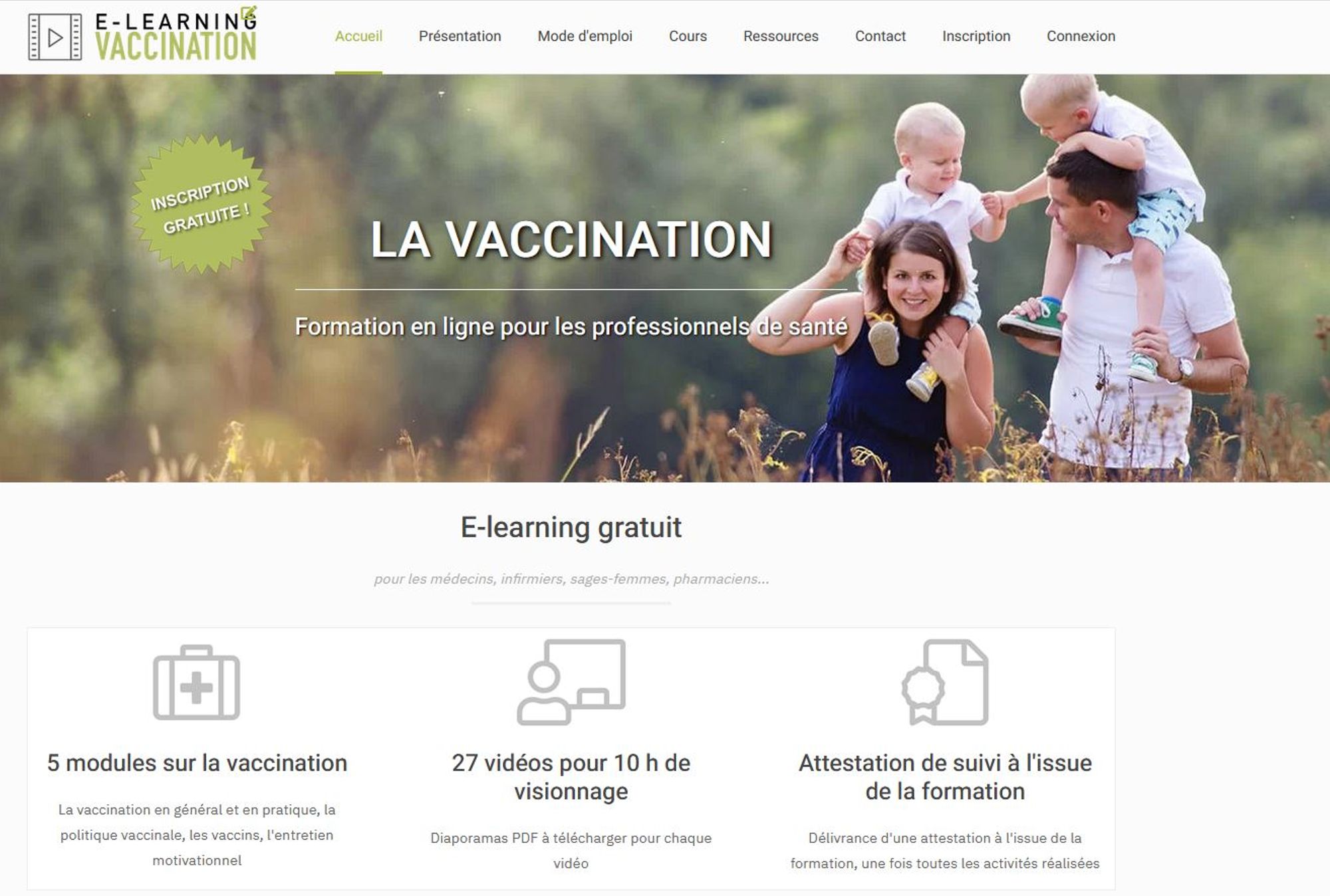  Vaccination : un e-learning pour les professionnels de santé 