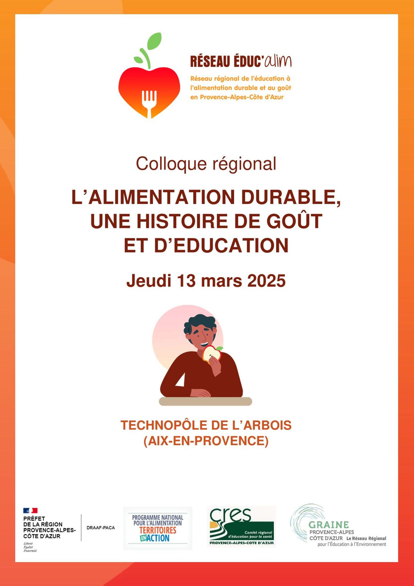  Un colloque régional sur l'alimentation durable le 13 mars 2025 à Aix-en-Provence 