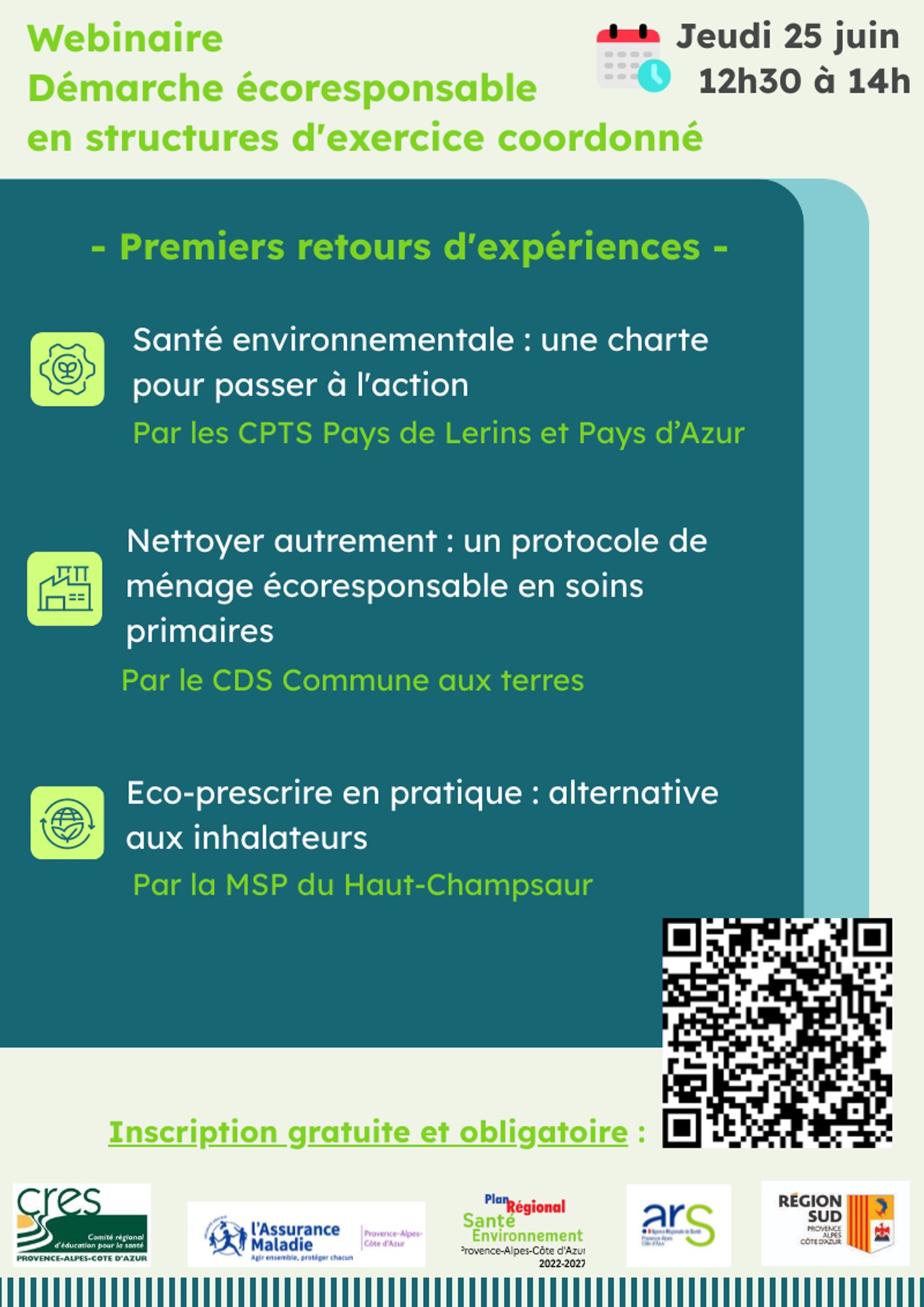 Démarche écoresponsable en structures d’exercice coordonné : un webinaire le 25 juin 2026